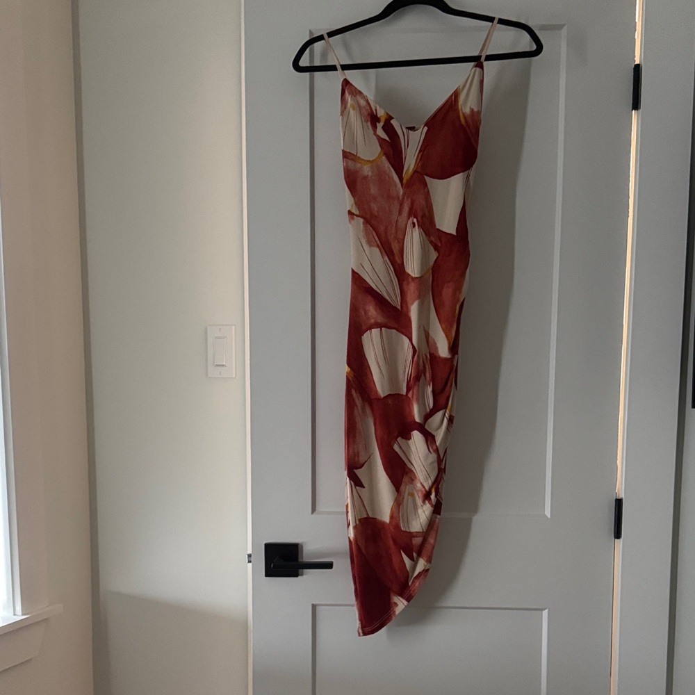 Windsor Red and Cream Patterned Dress
